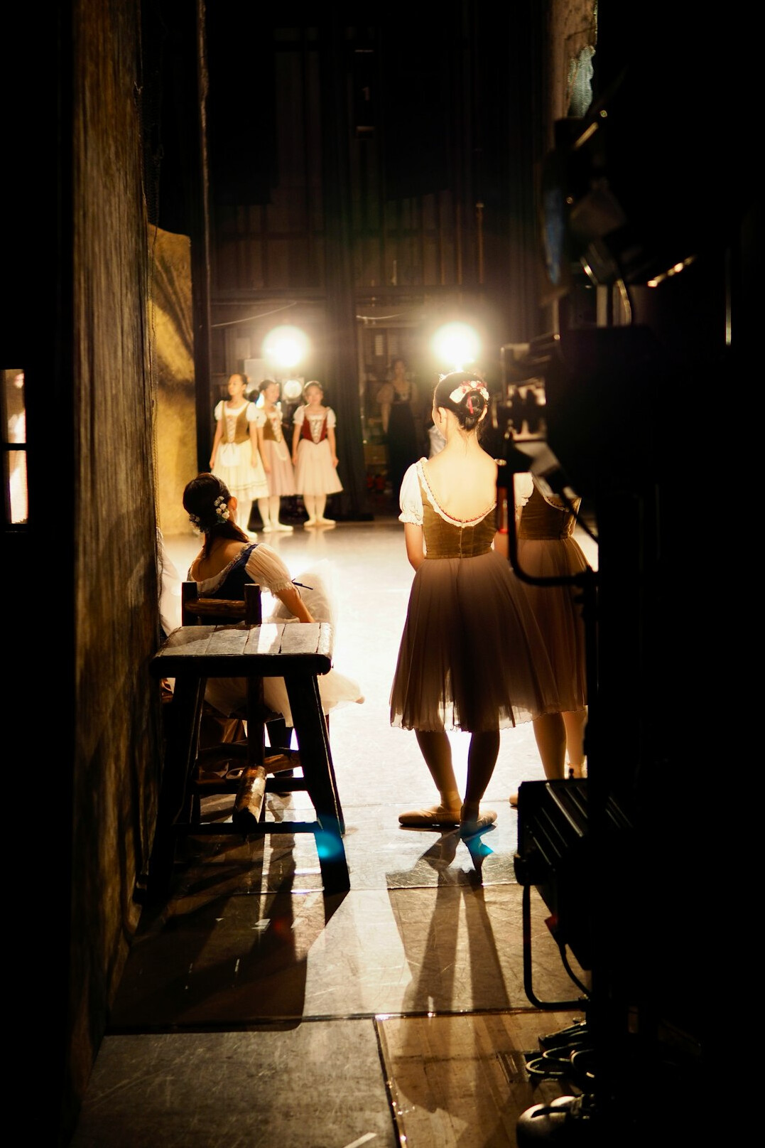 Behind the scenes of a live show production crew at work
